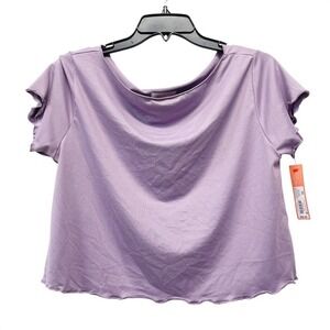 Colsie Women's NWT XS‎ Lavender Purple T-Shirt Short Sleeve